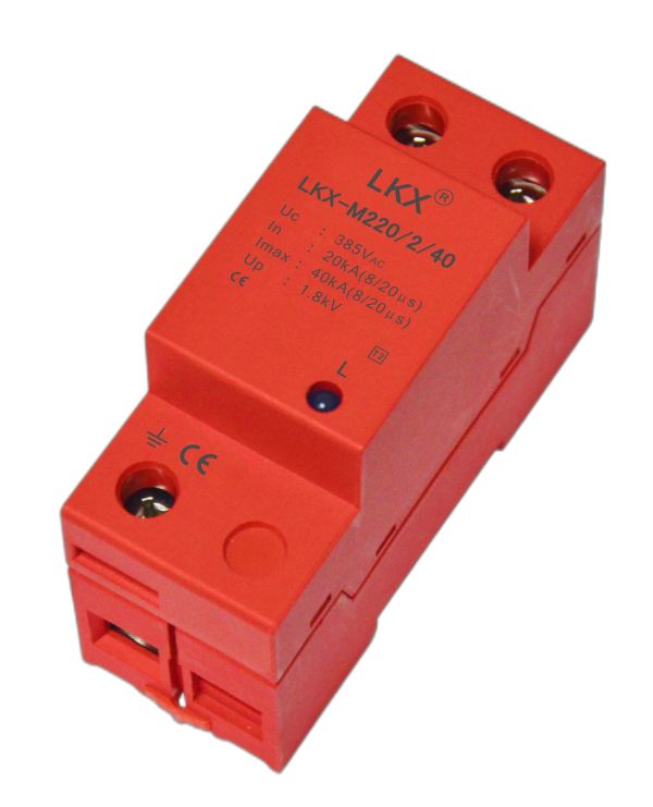 單相電源防雷模塊(18mm、帶燈)